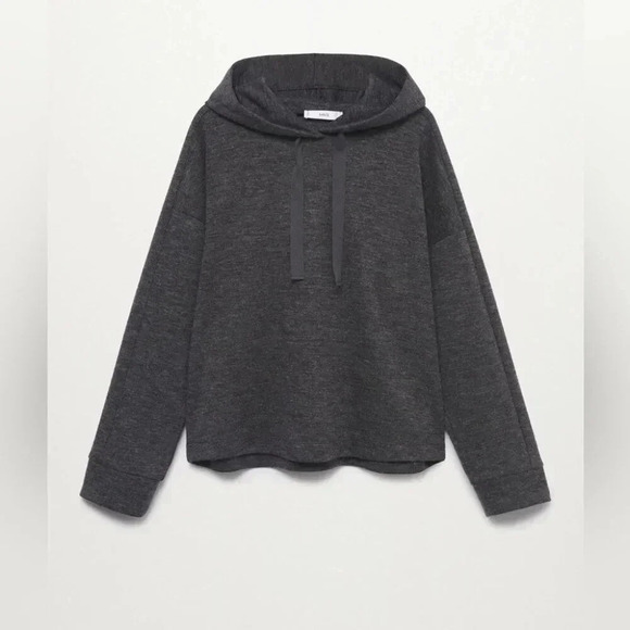 Mango Speckled Gray Hoodie NWT - Picture 7 of 13
